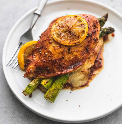 Chicken Stuffed with Asparagus and Cheese