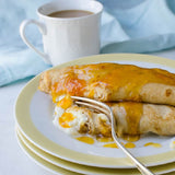 Whole Wheat Apricot Ricotta Crepes