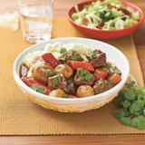 Slow-Cooked Beef Stew with Potatoes Mash