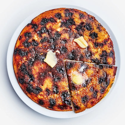 No-Flip Blueberry Pancake