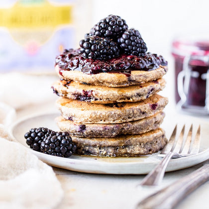 Blackberry Ricotta Pancakes
