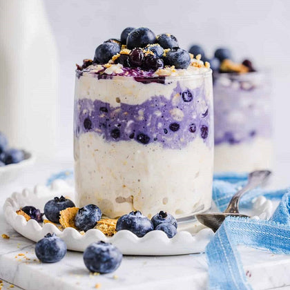 Blueberry Cheesecake Overnight Oats