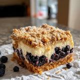 Blueberry Cream Cheese Crumb Bars