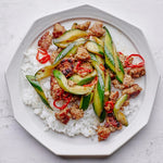 Caramelized Pork and Cucumber Stir-Fry