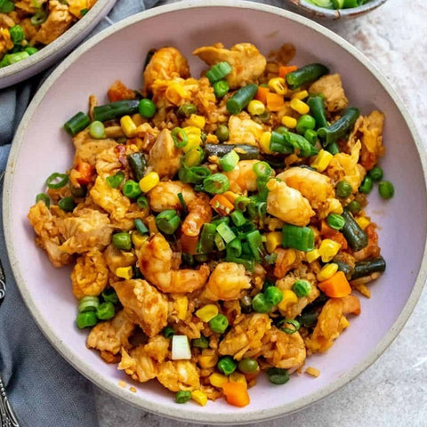 Chicken and Shrimp Fried Rice