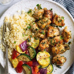 Garlic Plant Butter Chicken Bites with Millet