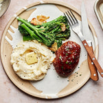 Mini Meatloaf with Roasted Garlic Mashed Potatoes