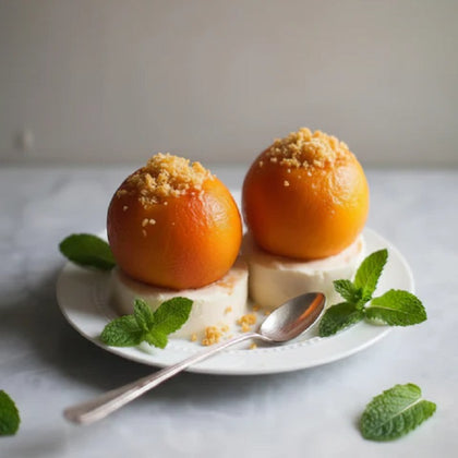 Cheesecake Stuffed Peaches