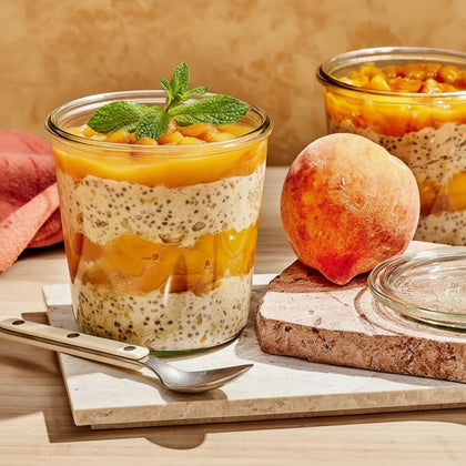 Peach Pie Overnight Oats
