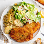 Pork Schnitzel & Baked Potatoes