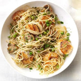 Scallops & Shrimp  Pasta with Lemon Garlic Sauce