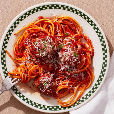 Spaghetti and Very Tender Meatballs