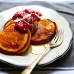 Ricotta Pancakes with Strawberry Jam