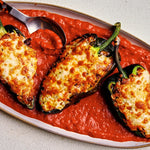 Ground Beef and Beans Stuffed Poblanos
