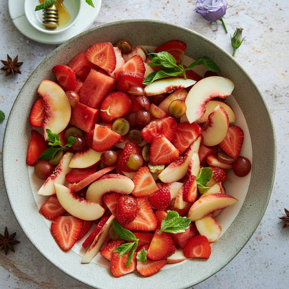 Peach Watermelon Salad