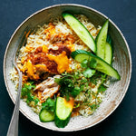 Gingery Chicken Thighs with Peanut Sauce