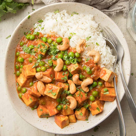 Tofu and Green Pea Curry