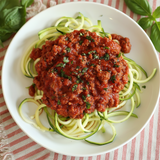 Zucchini Noodles Bolognese