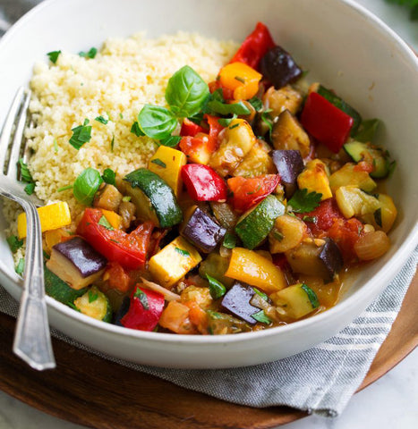 Ratatouille with Hulled Millet