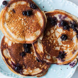 Blueberry-Banana Oatmeal Pancakes