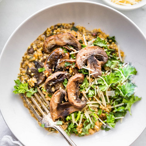 Creamy Mushroom Risotto with Millet