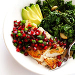 Pan-Seared Cod with Pomegranate Salsa