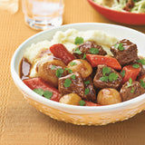 Slow-Cooked Beef Stew with Potatoes Mash
