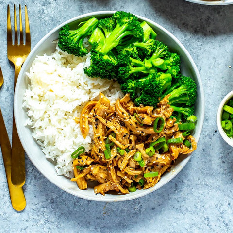Chicken Teriyaki with Broccoli and Rice