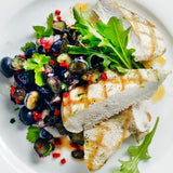 Grilled Chicken with Blueberry Salsa