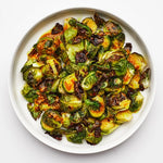 Air Fryer Crispy Brussels Sprouts With Spicy Honey Sauce