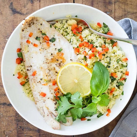 Baked Catfish with Herb Millet