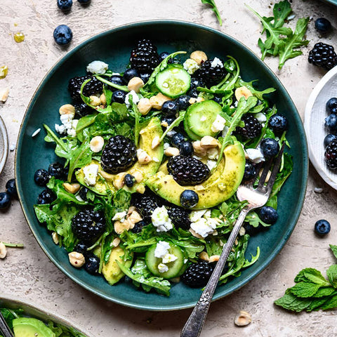 Blackberry, Avocado and Arugula Salad