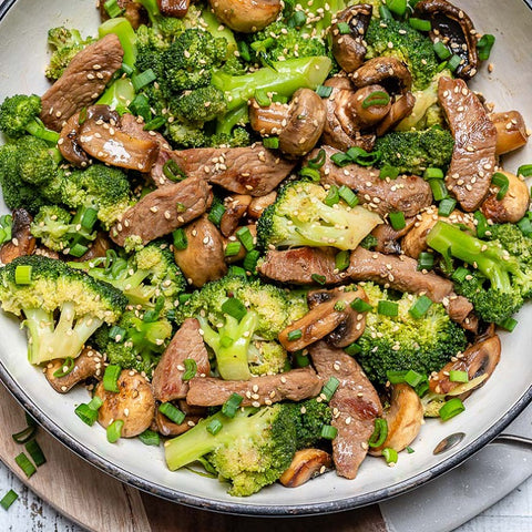 Broccoli Mushroom Beef Stir-fry