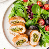 Chicken Roll Ups with Broccoli and Cheddar Cheese