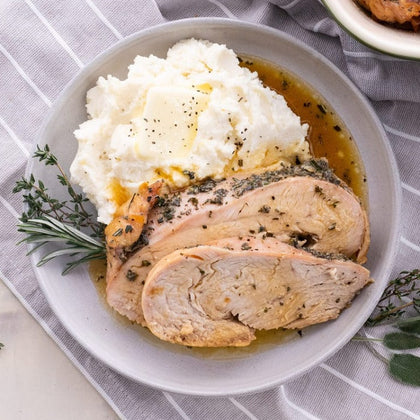 Orange Sage Turkey Breast With Mash
