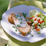 Herbed Salmon Loaf with Creamed Peas