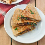 Mushrooms, Pesto and Sundried Tomato Quesadillas