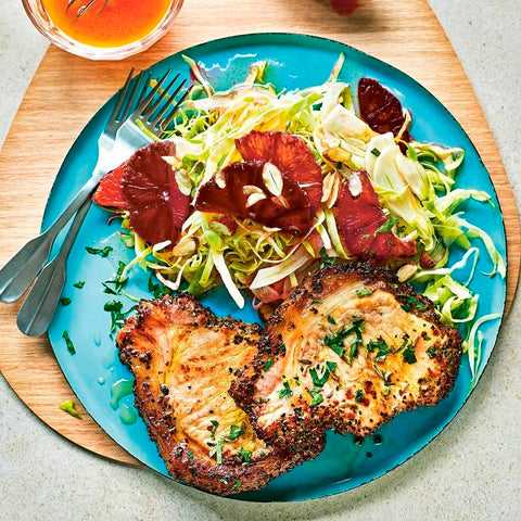 Pork with Citrus Slaw