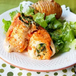 Baked Broccoli Stuffed Dover Sole