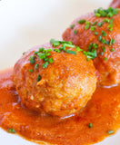 Chicken & Veggie Meatballs in Marinara Sauce
