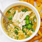 Salsa Verde Chicken and Rice Soup