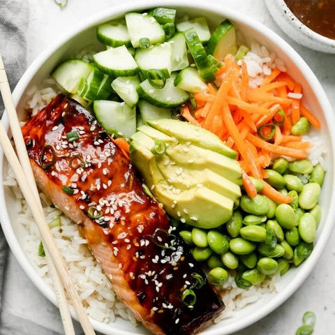 Teriyaki Salmon Bowl