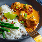 Chicken Meatballs with Peanut Sauce