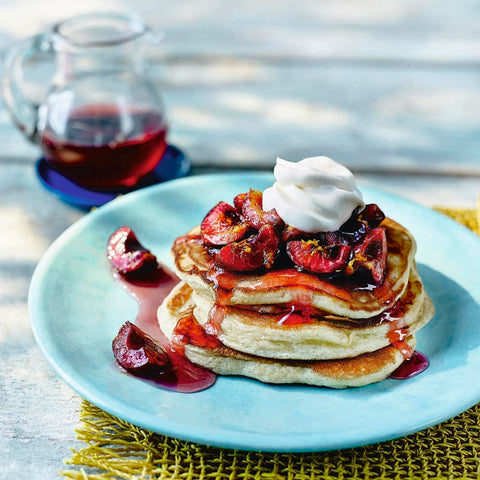 Southern Cherry Syrup Pancakes