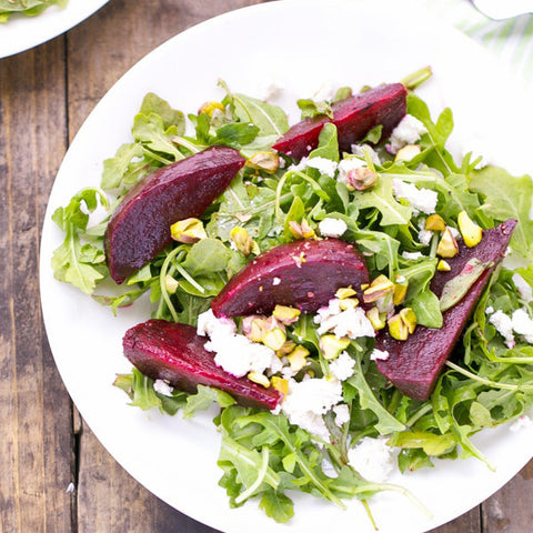 Beet Arugula Salad with Citrus Dressing