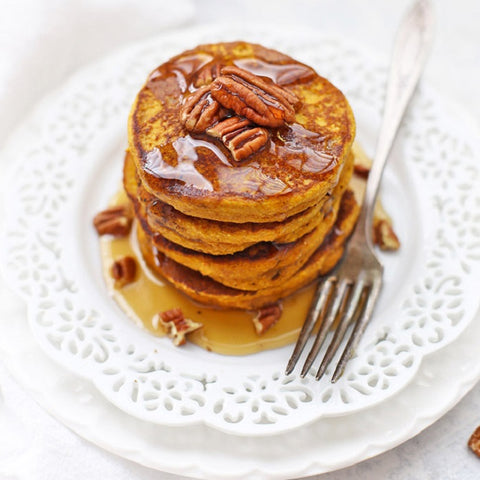 Pumpkin Oatmeal Pancakes