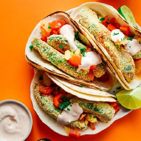 Crispy Baked Avocado Tacos