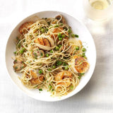 Scallops & Shrimp  Pasta with Lemon Garlic Sauce
