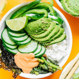 Green Goddess Vegan Bowl with Sriracha Mayo