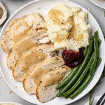 Oven Roasted Turkey Breast With Mashed Potatoes